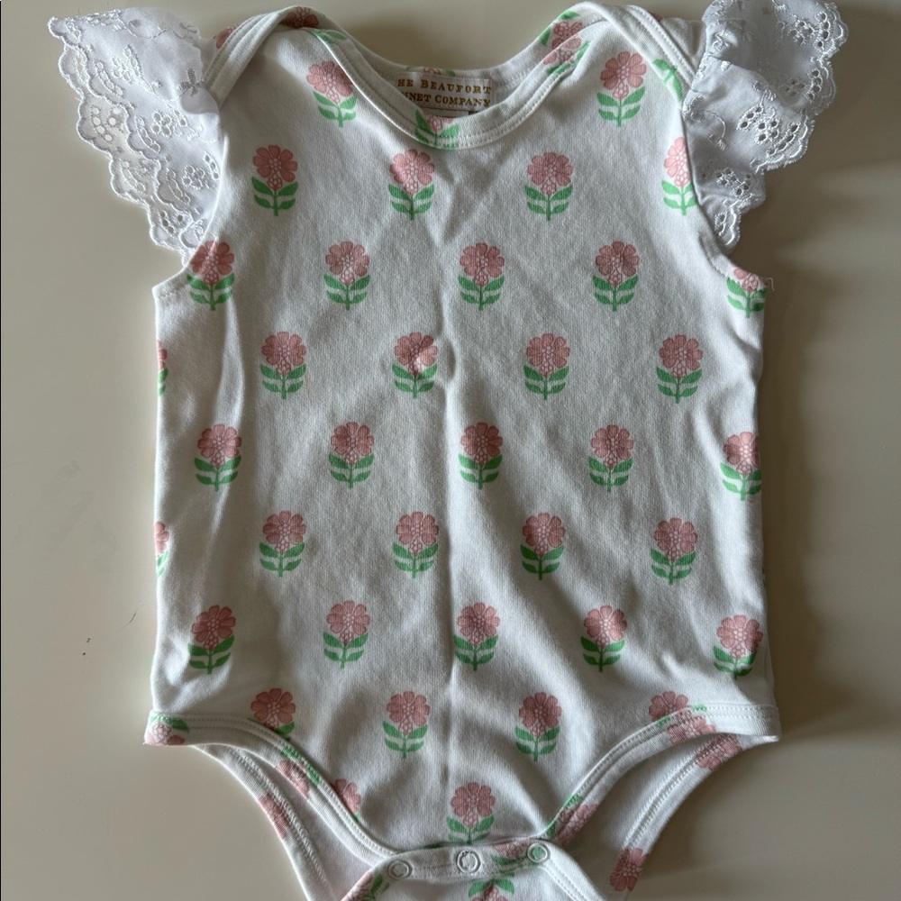 Beaufort Bonnet Company, Baby Girl “Wendy” Onesie, 12-18 mos
